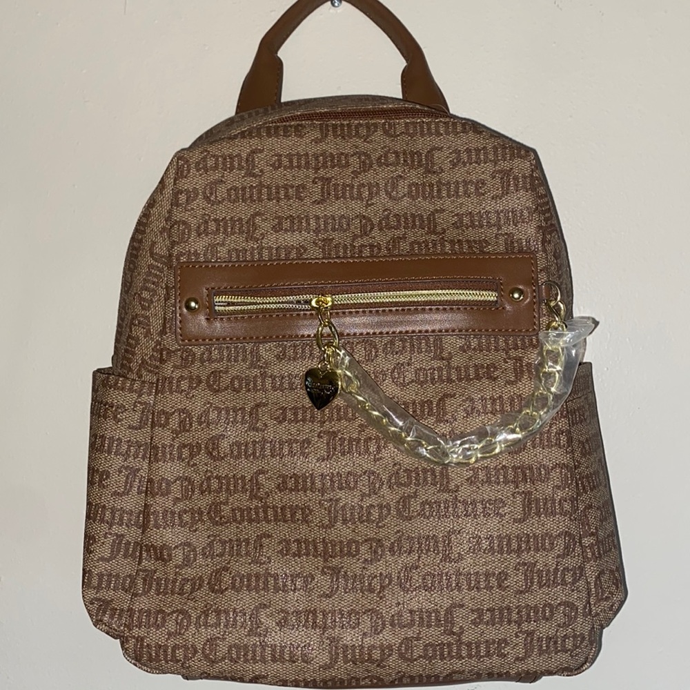Juicy Couture Hang On Tight Gothic Logo Backpack
